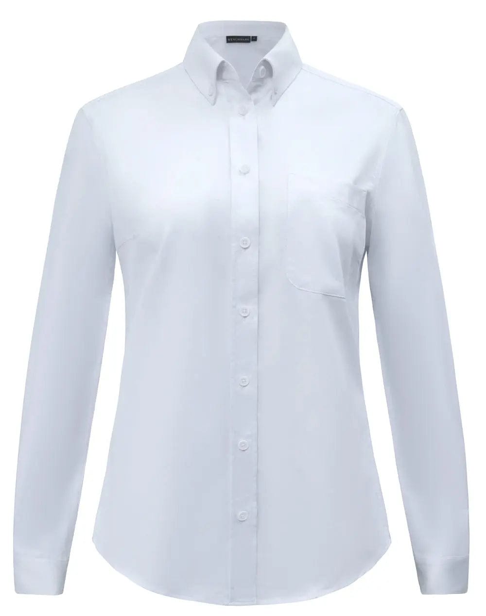 Benchmark Women's Smart Casual Cotton Blend Long Sleeve Shirt M8009L